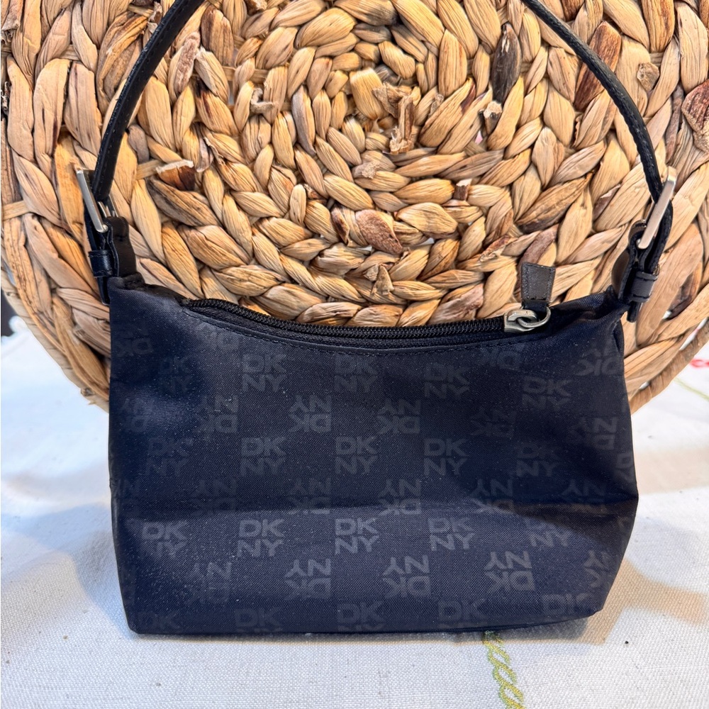 DKNY Black Logo Shoulder Bag